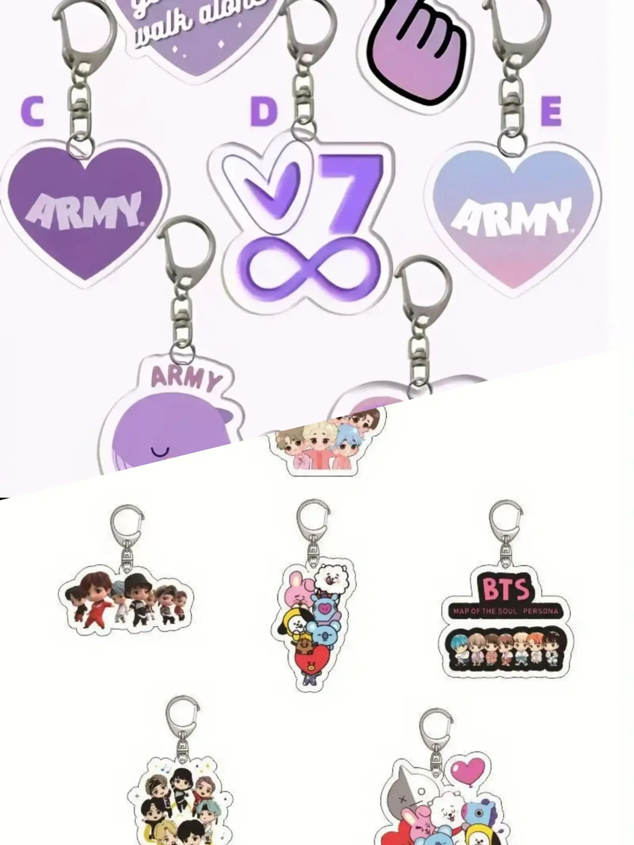 Llavero BTS - ARMY  Acrilico