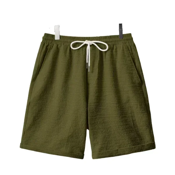 Hombres Shorts de cintura con cordón