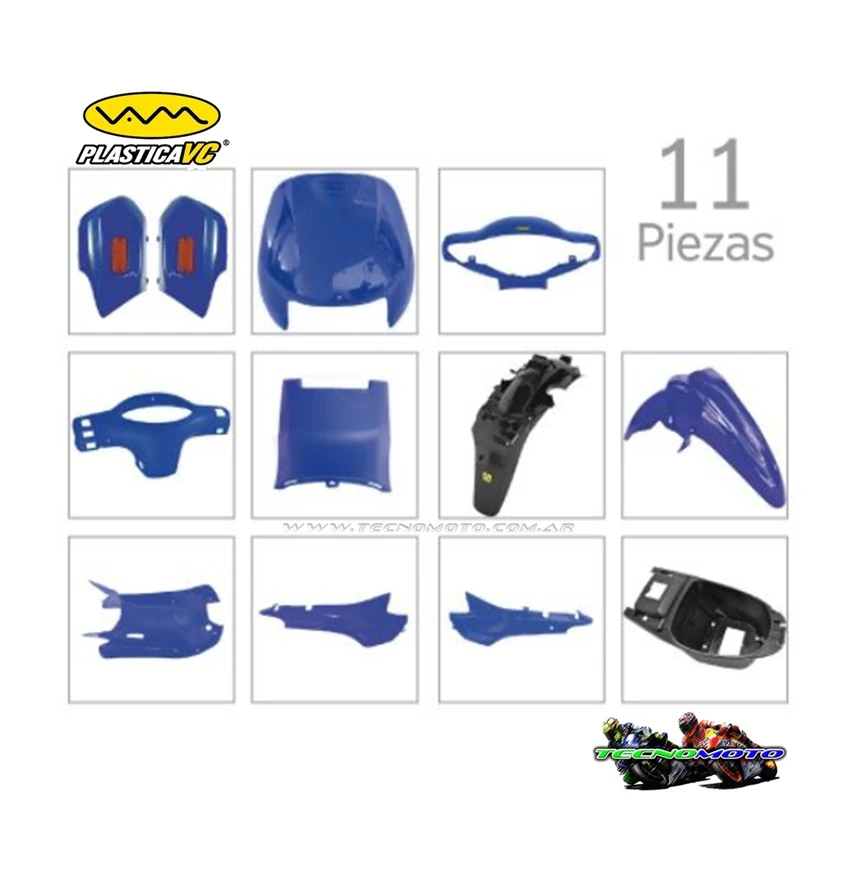 KIT PLASTICOS SMASH 110 AZUL [VC] -45577