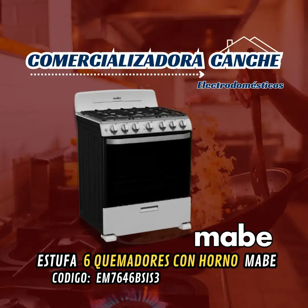 ESTUFA MABE 6 QUEMADORES CON HORNO
