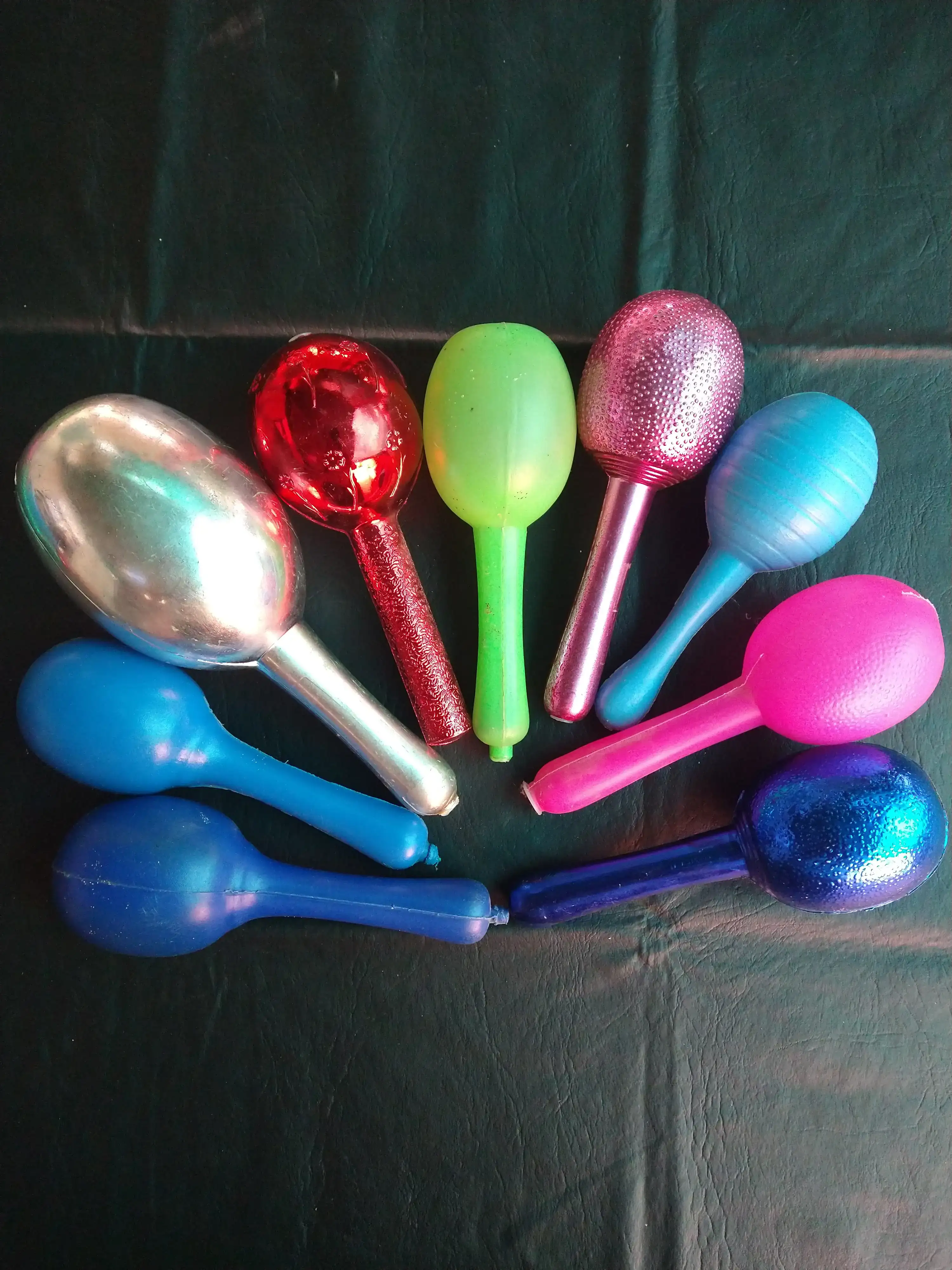 Maracas de cotillón 
