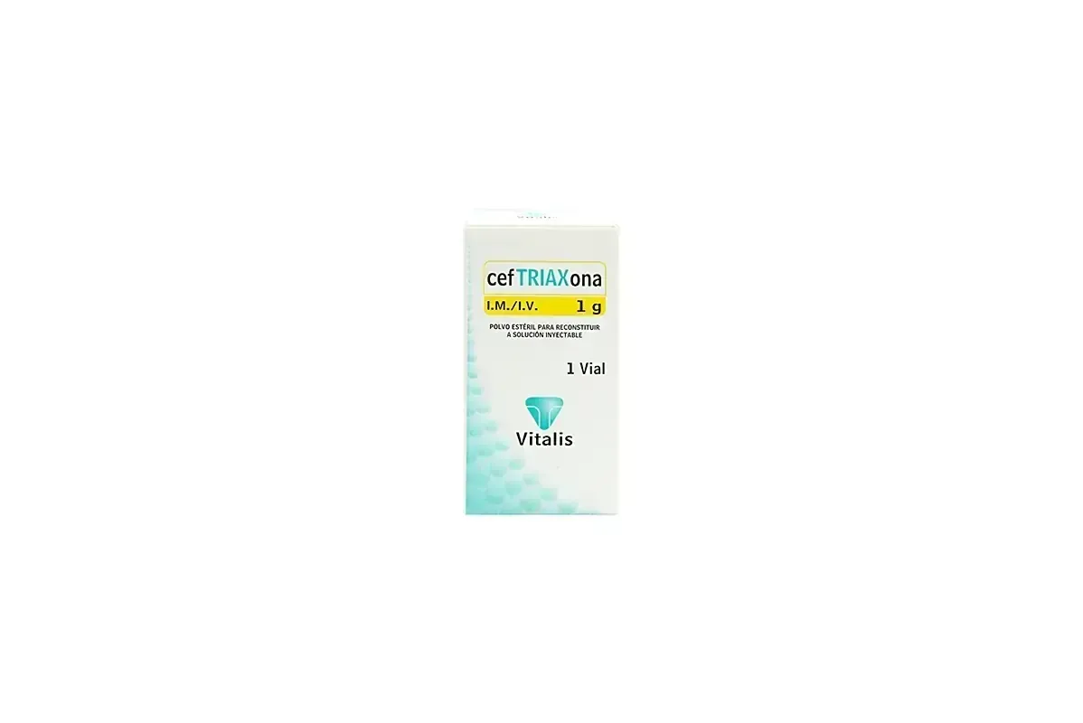 CEFTRIAXONA 1 MG X 1 AMP VITALIS