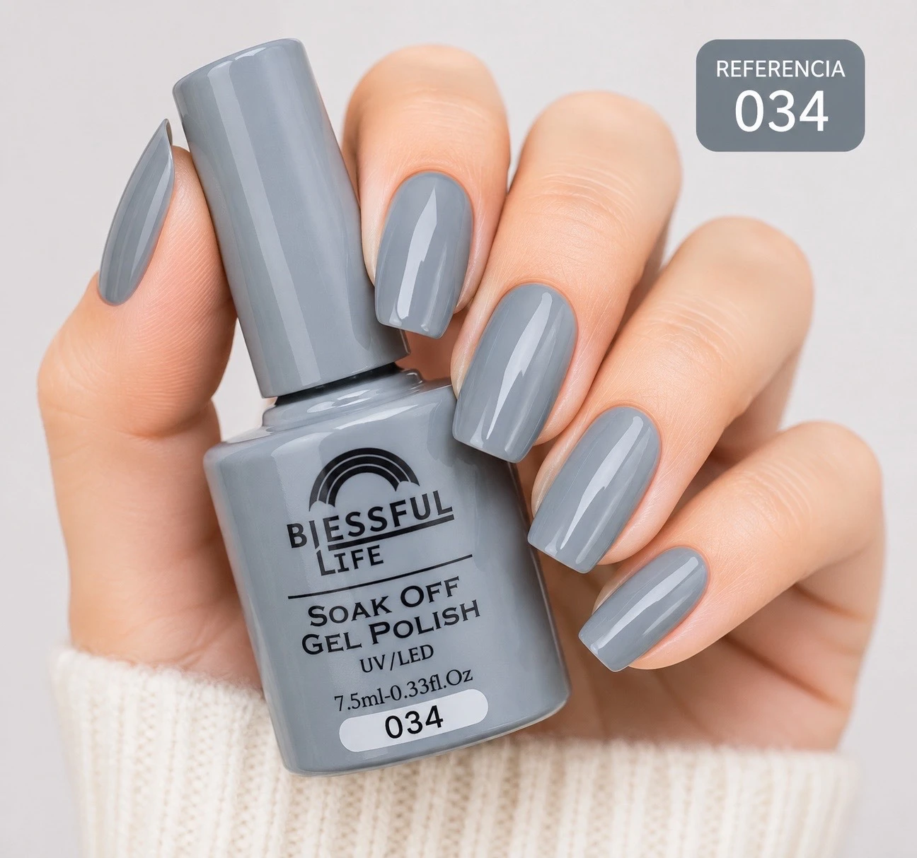 biessful life esmalte semi permanente tono 034