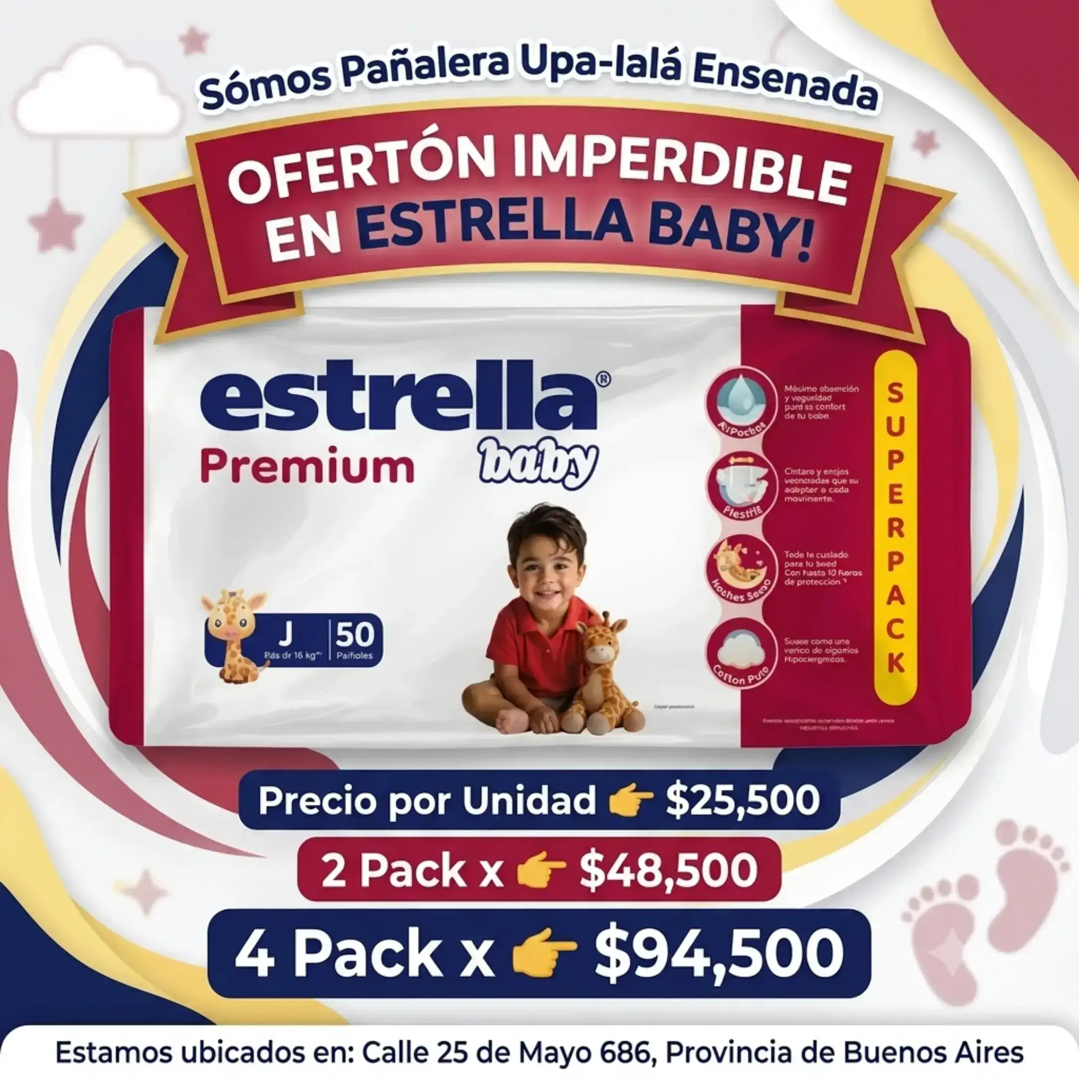 Oferta x 4 Pack J. X 50U.
