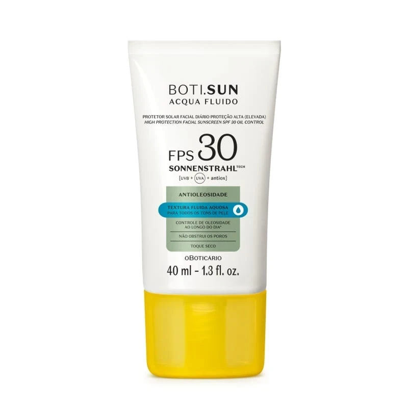 Protector Solar Facial Antiaceite SPF30 BOTI SUN Acqua Fluido 40ml