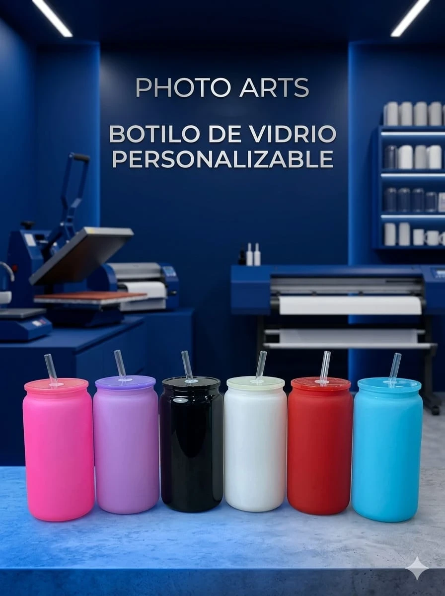 Botilo En Vidrio Colores