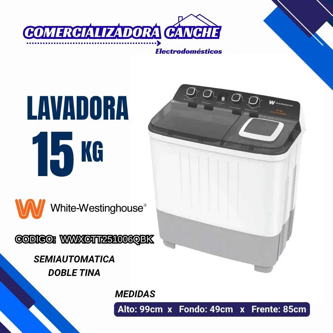 LAVADORA 15KG WESTINGHOUSE