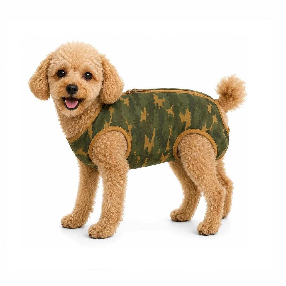 Faja post operatoria de algodón para macho camuflado