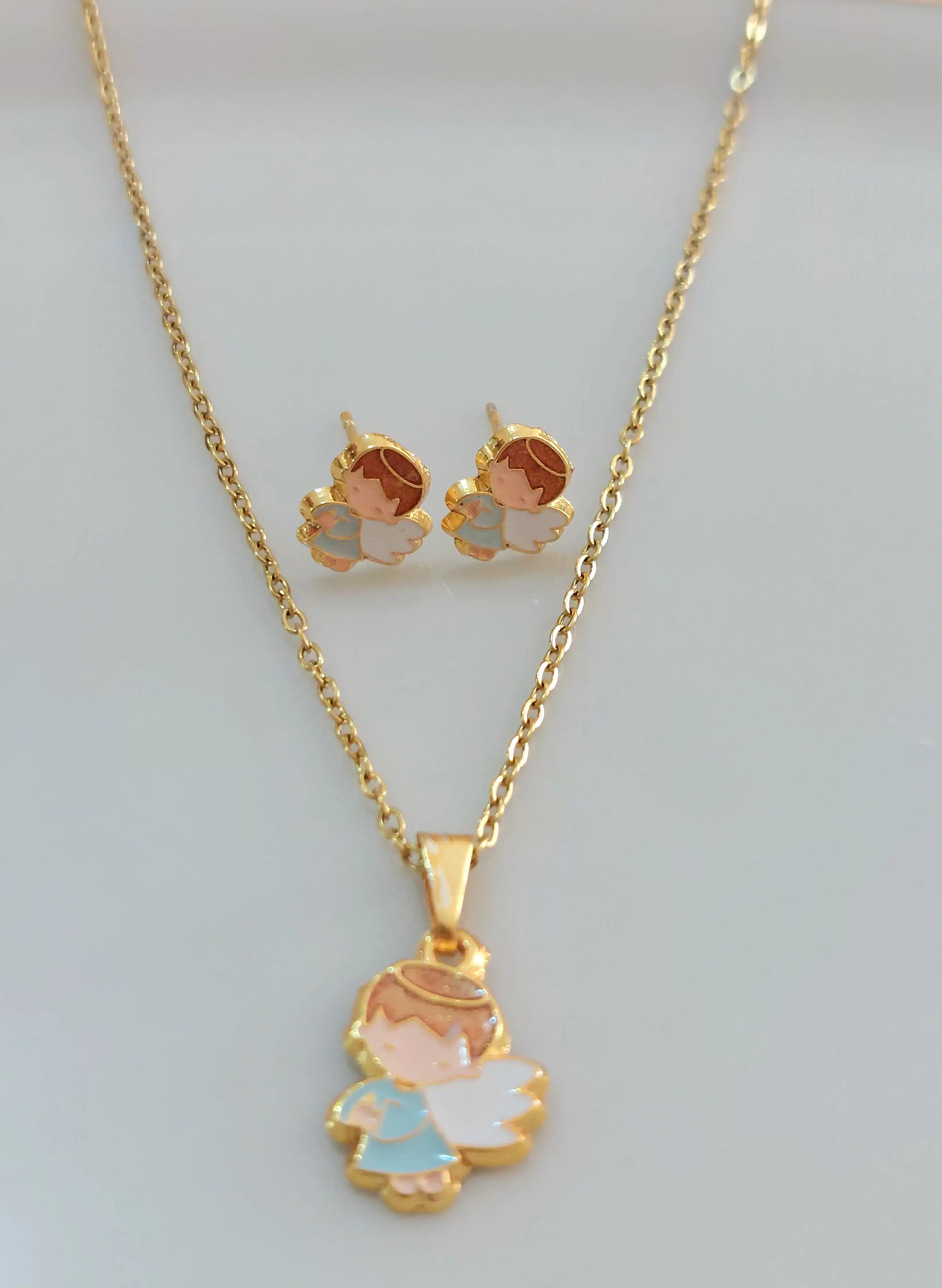 Juego collar y aros "Ángel" 2