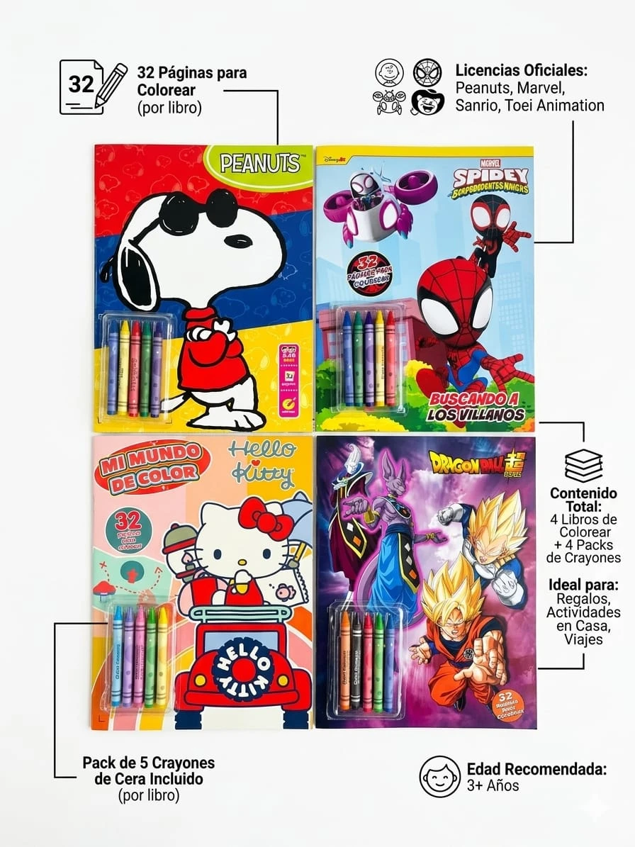 LIBRO CON CRAYOLA PARA COLOREAR 2