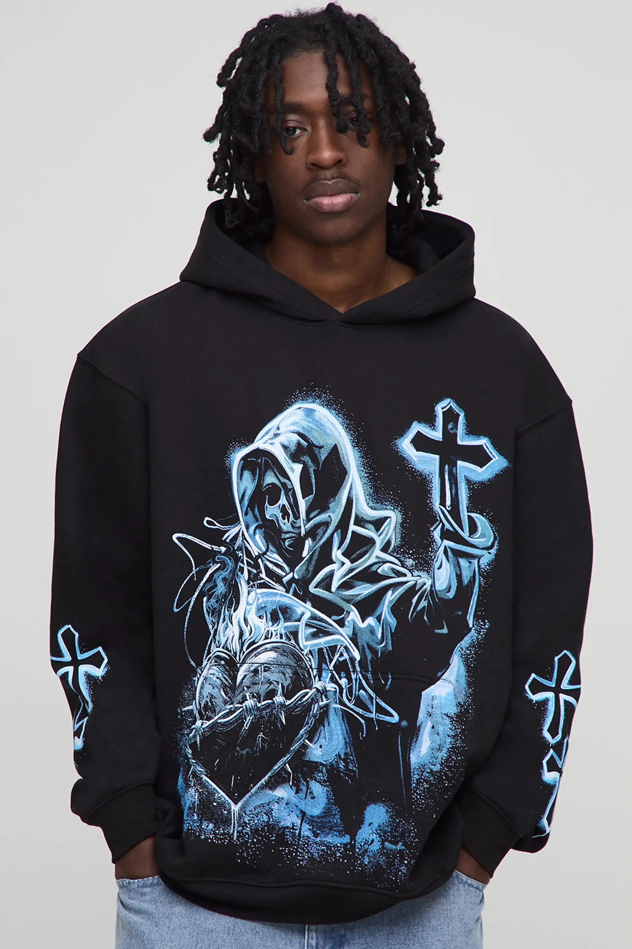  Oversized Graphic Hoodie - Size M y L