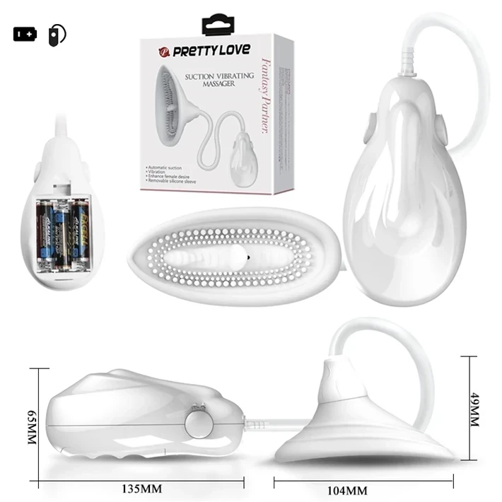 Succionador vaginal con vibrador