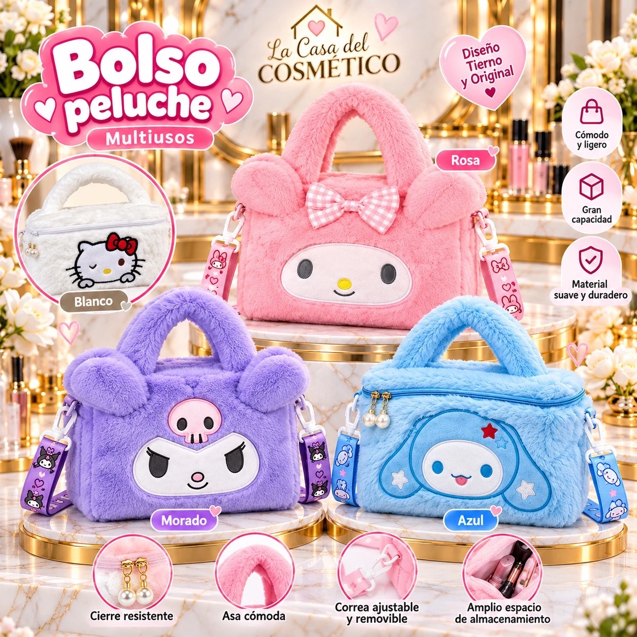 lumera bolso peluche sweet friends ✨👜