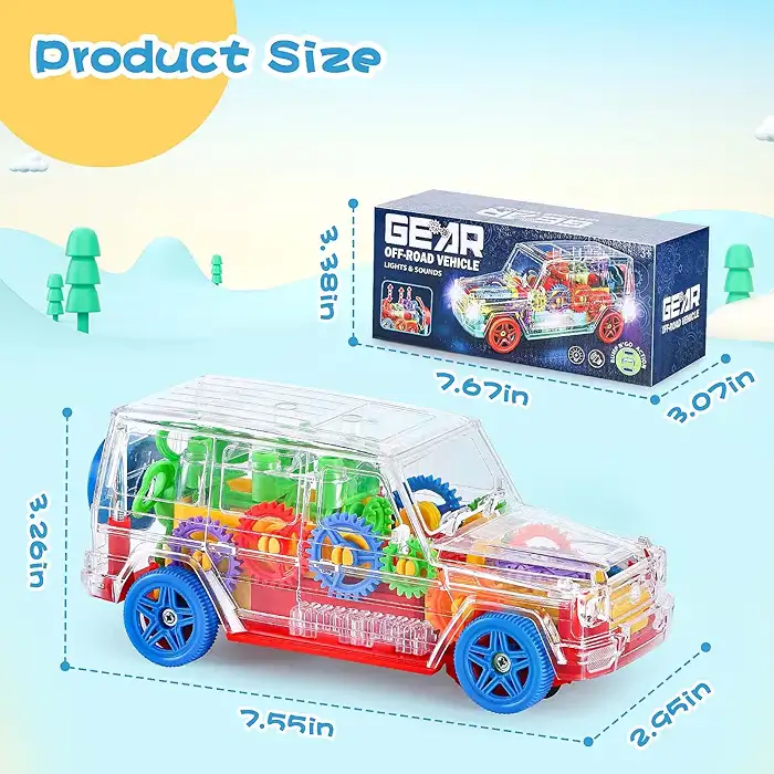 CARRO TRANSPARENTE CON SONIDO  2