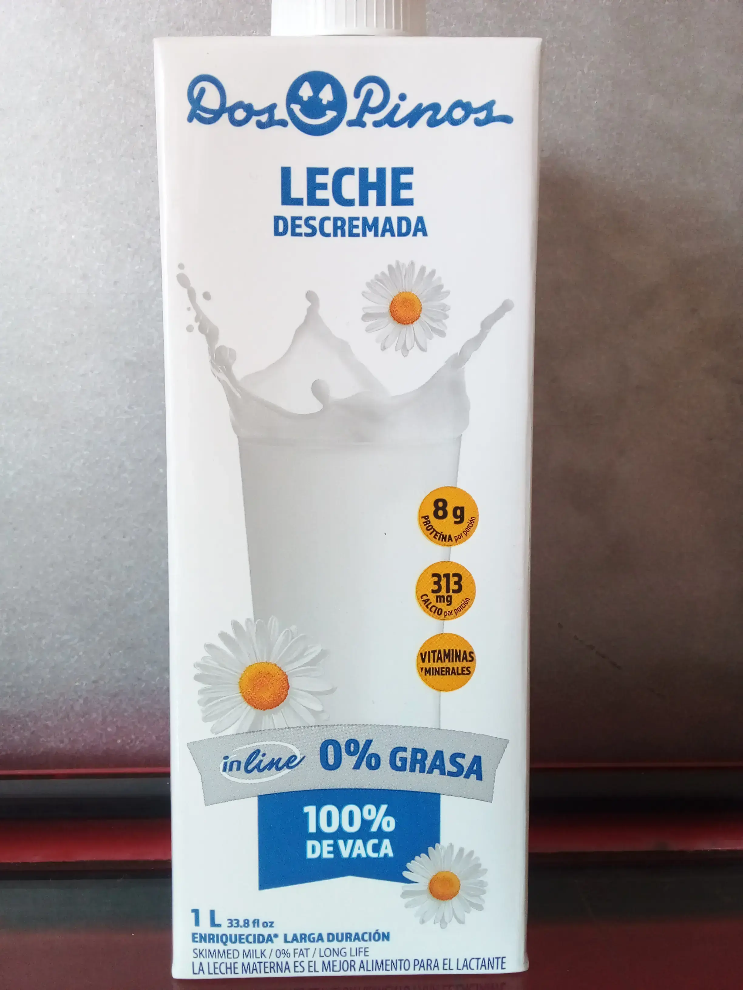 Leche descremada de 1 litro 