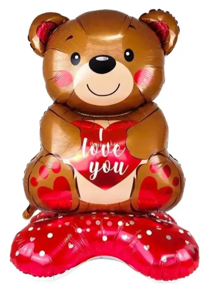Globo metalizado oso I love you 148x80 cm