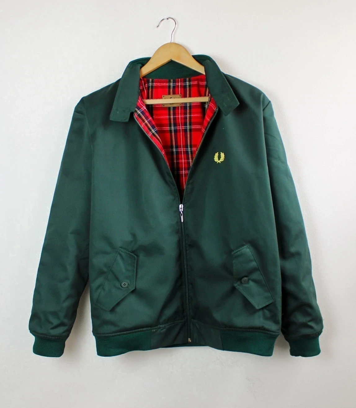 Harrington verde hombre talla S 3