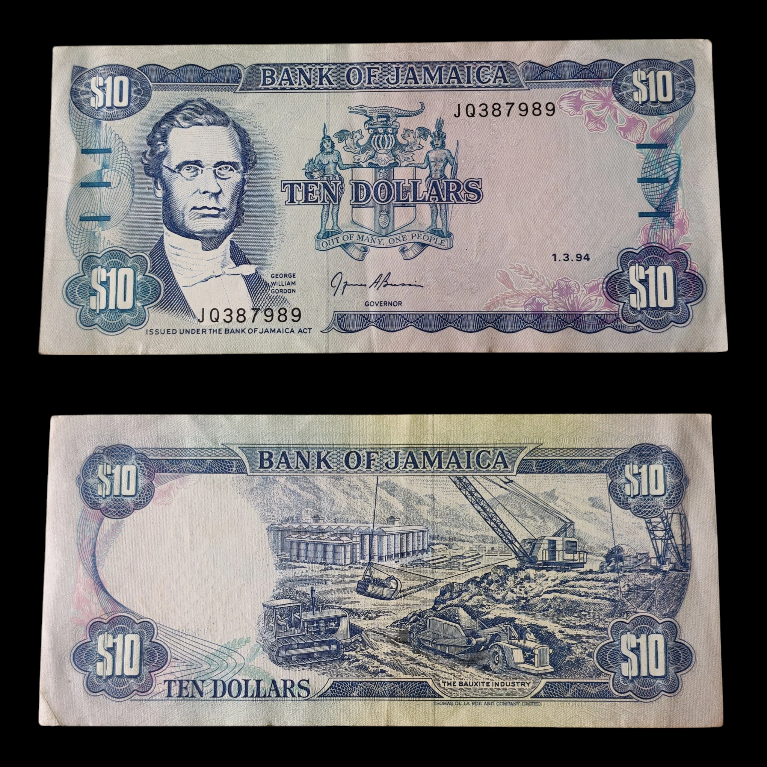 ° Jamaica 10 dolares circulado