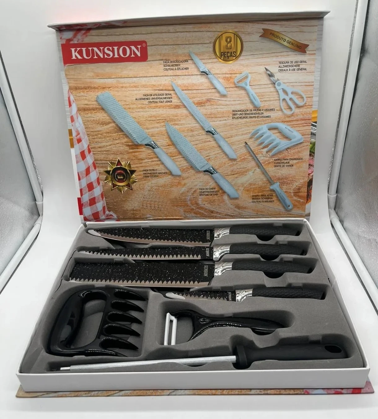 set de cuchillos Kunsion de 8 piezas (modelo KS-8PC),  4