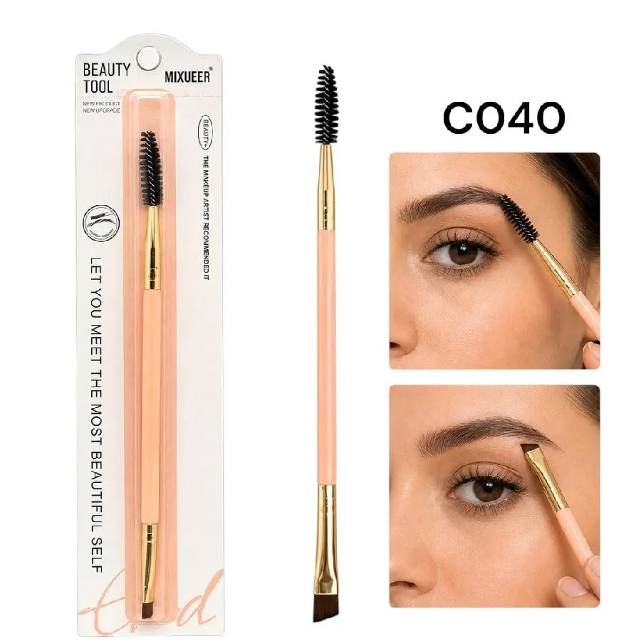 brocha doble de cejas y pestañas beauty blender tool 