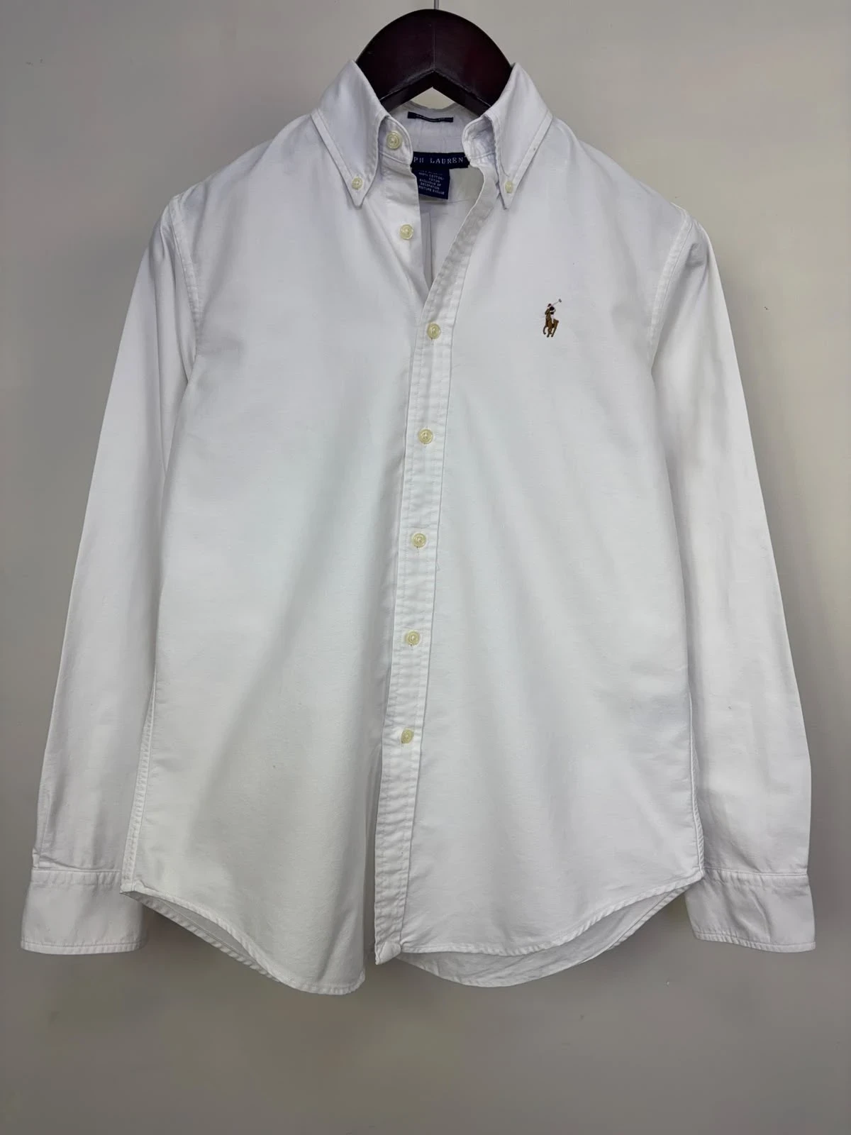 RALPH LAUREN WHITE OXFORD SHIRT 3