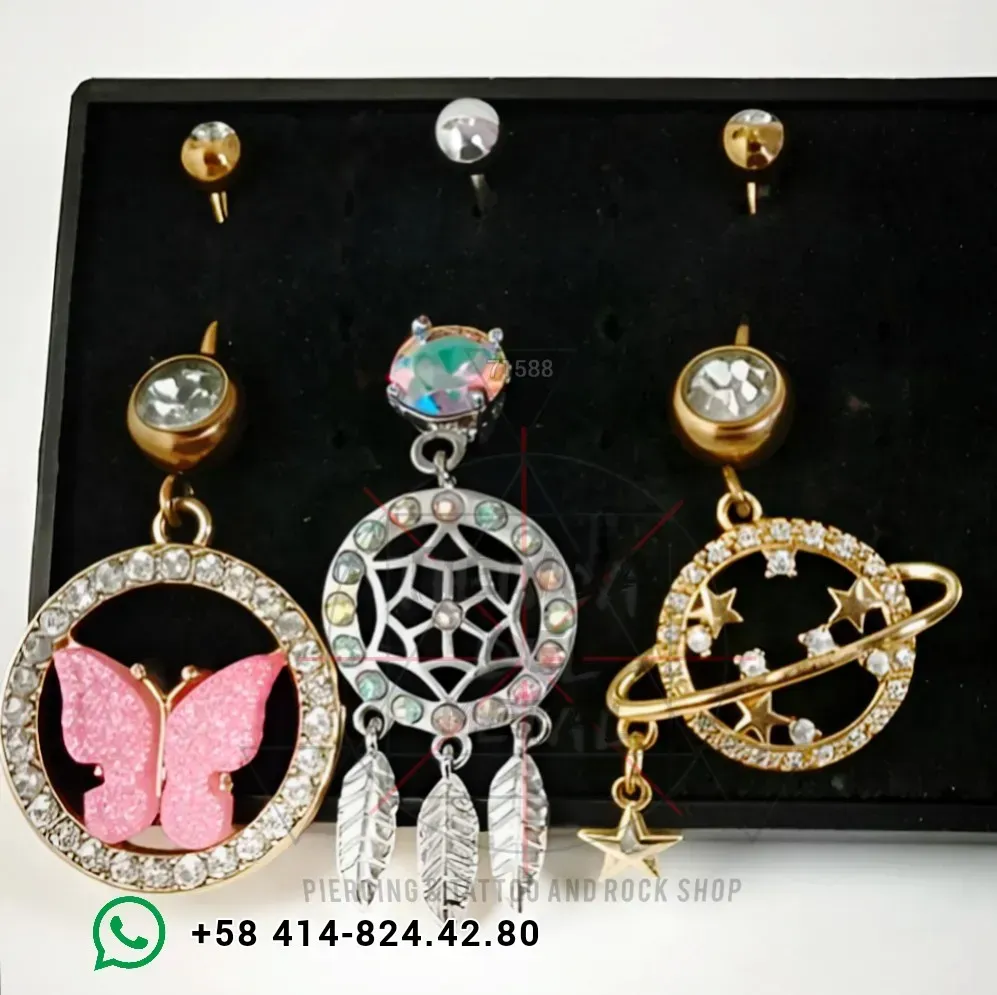 Joyas Colgantes. Piercing ombligo, acero  2