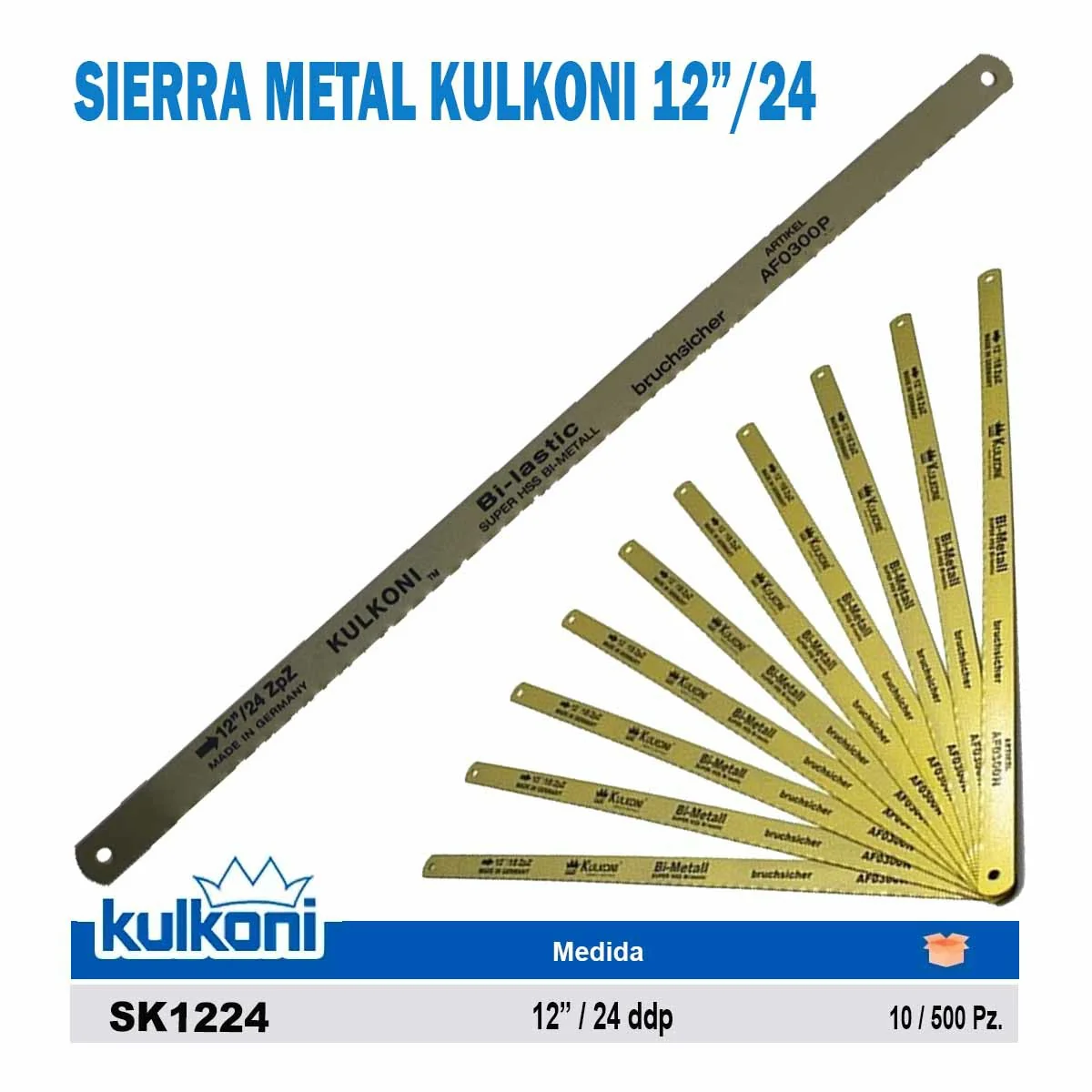 SIERRA METAL KULKONI 12"/24