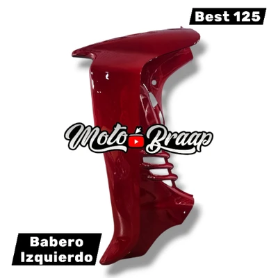 Best 125 Babero izquierdo Rojo