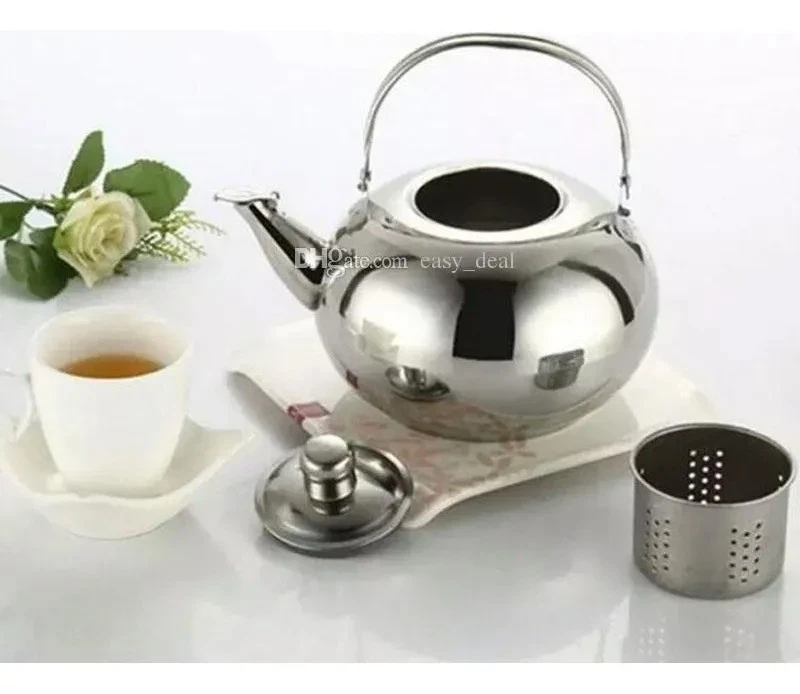 Tetera 600ml Acero Inoxidable Con Filtro Té Infusiones Agua 3