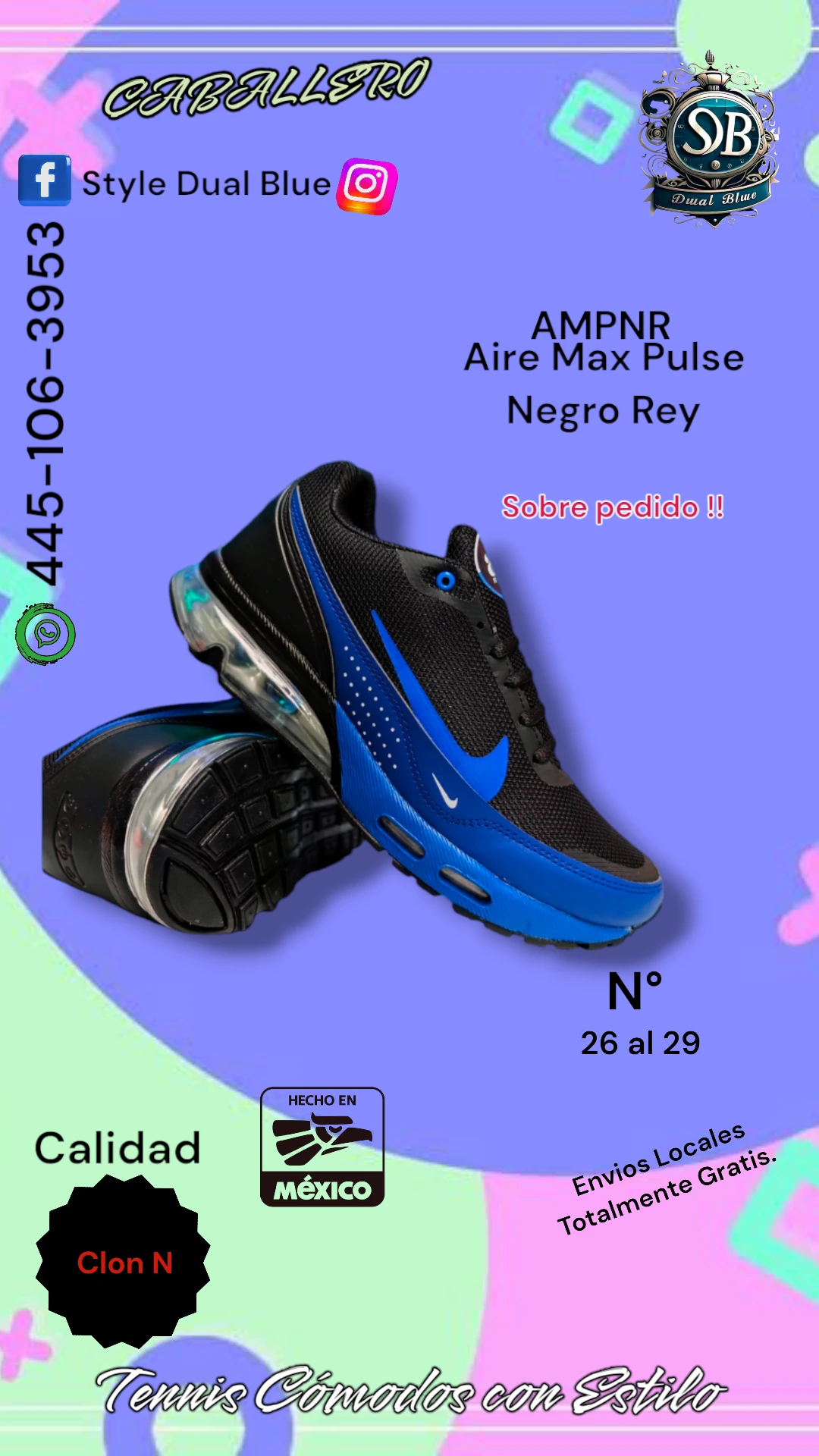 Aire Max Pulse Negro Rey
