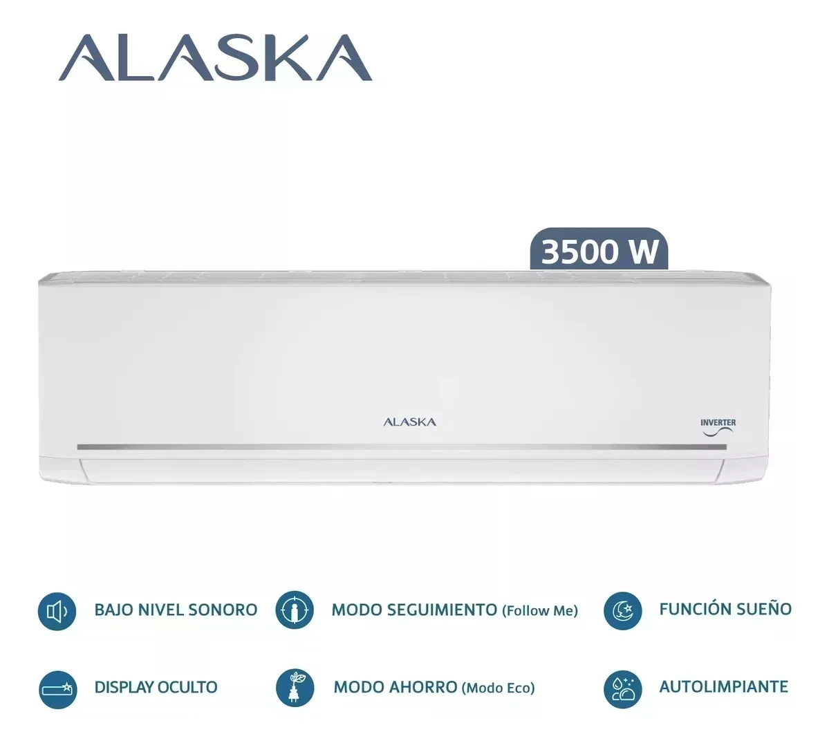 Aire Acondicionado Alaska Asi35wcgt 3500w F/c Inverter