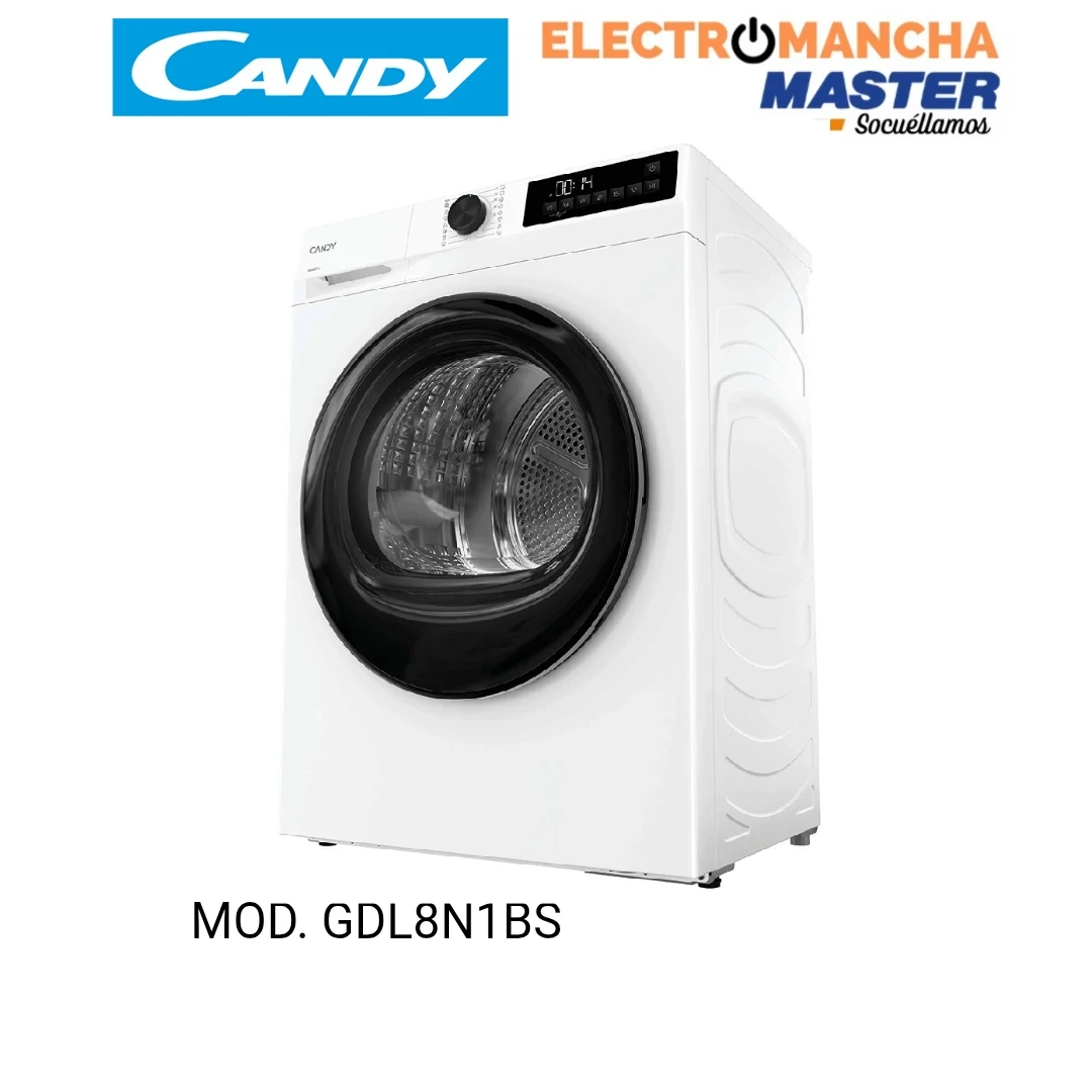 SECADORA CANDY GDL8N1BS 8 KILOS BOMBA DE CALOR CLASE E 2