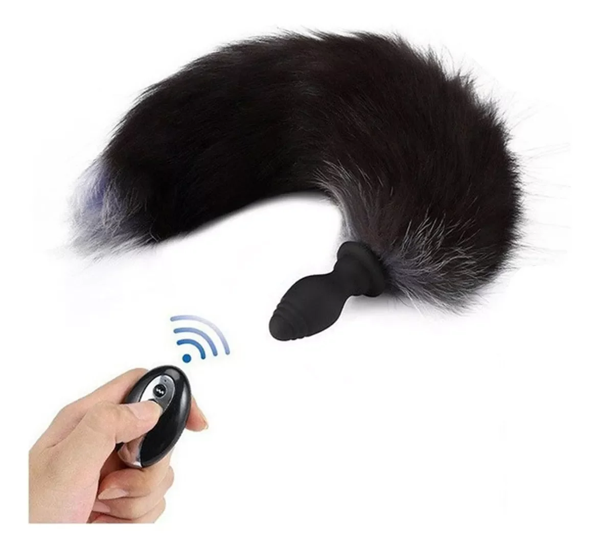 Cola De Zorro con Plug Vibrador