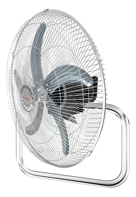 Ventilador De Pie Axel Ax-3m18cir 18'' Cromado, 70w, 3 Velocidades Oscilante Aspas Metálicas Altura Ajustable Ideal Interiores 3