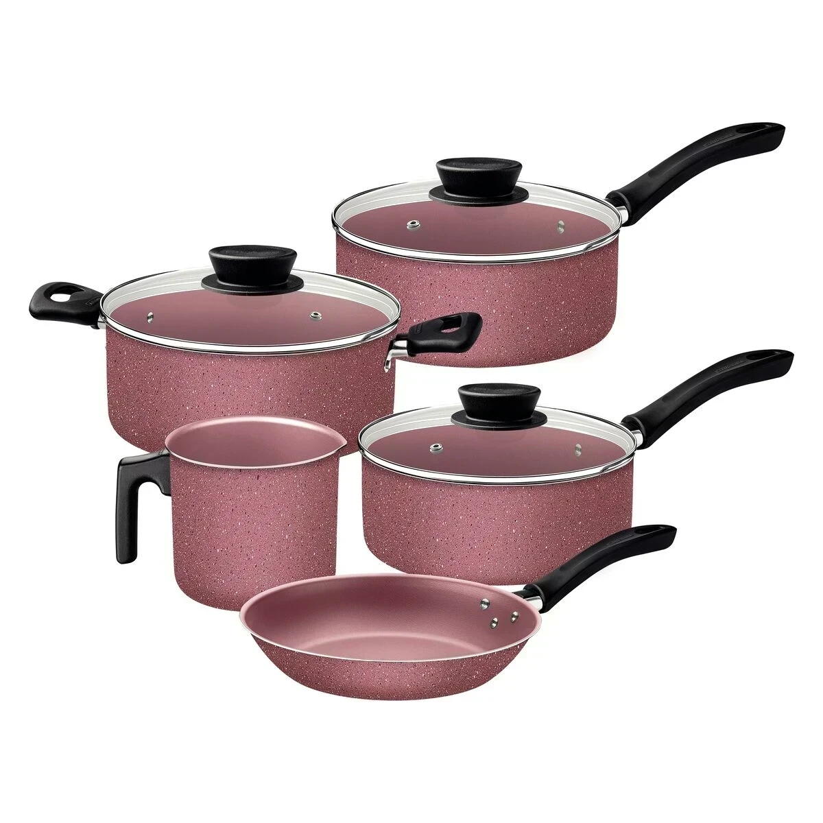 SET DE OLLAS TRAMONTINA 5 PIEZAS LINZ 