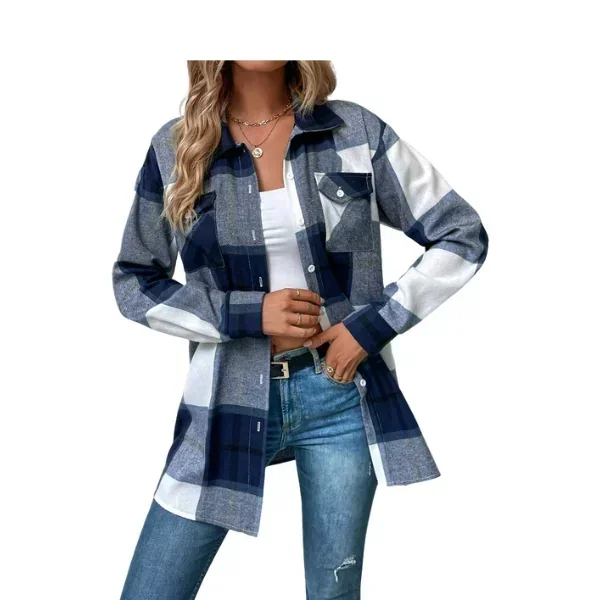 Camisa de cuadros con bolsillo