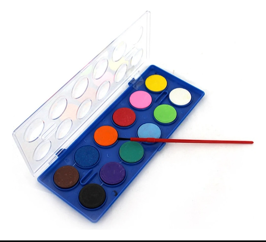 Set de acuarelas escolares 12 colores