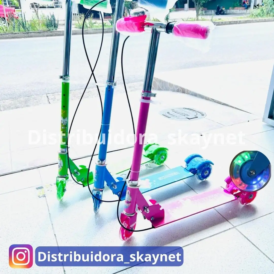 Patineta Monopatín Scooter 3 Ruedas Plegable Niños Niñas 3