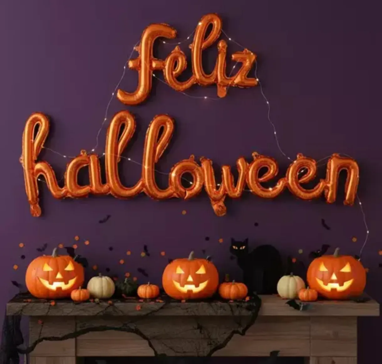 Globo Feliz Halloween 3 pcs  4