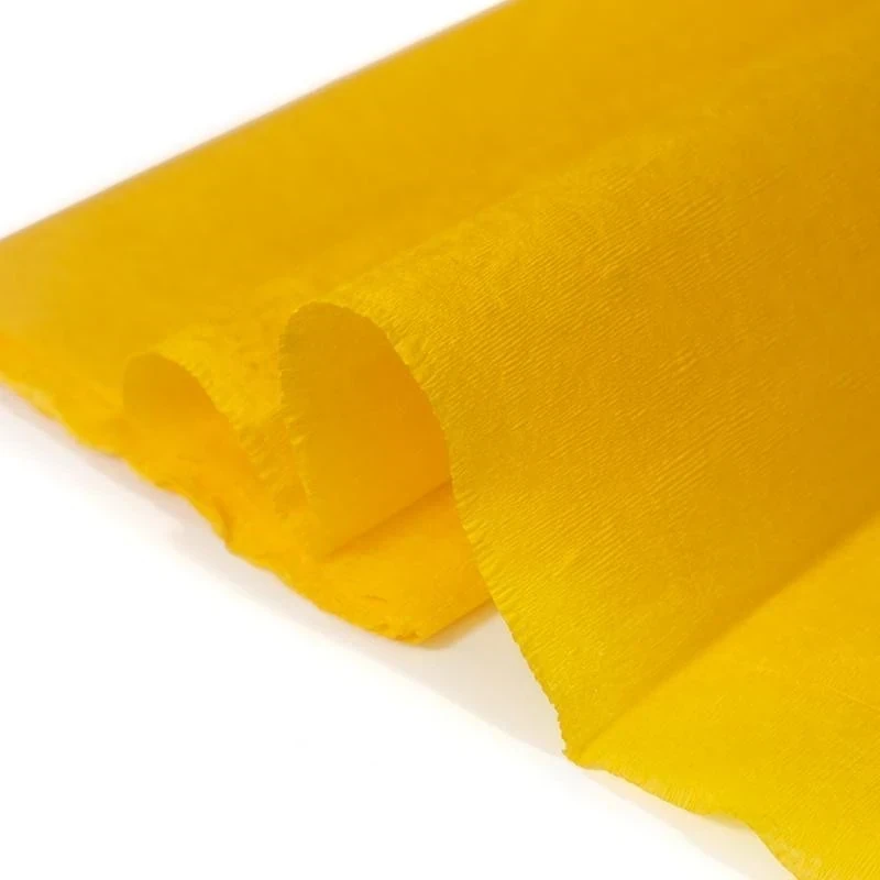 Crepe amarillo  medió pliego