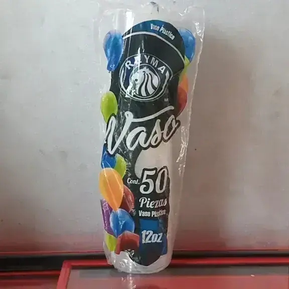 Vaso plastico de 12 onza 