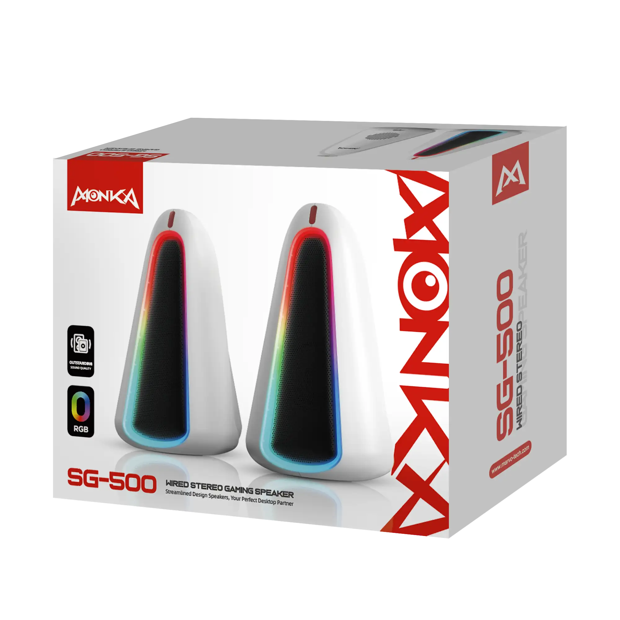 PARLANTES PC GAMING MONKA SG-500