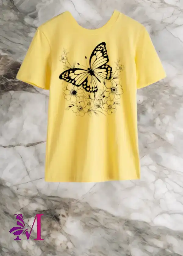 Polo Básic Mariposas Floral