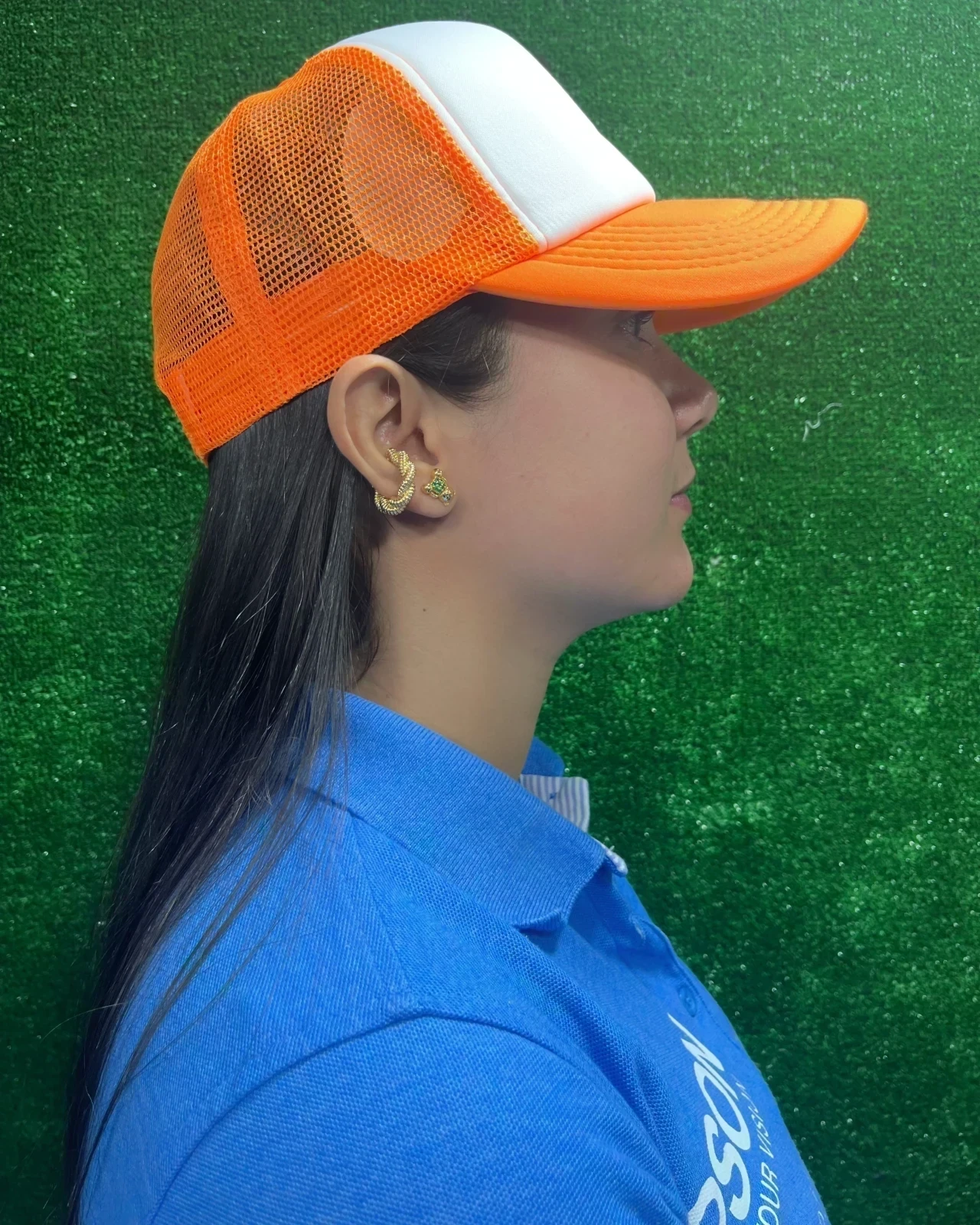 Gorra En Malla Frente Blanco 8