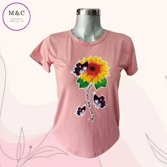 Playera Med basica estampada 4