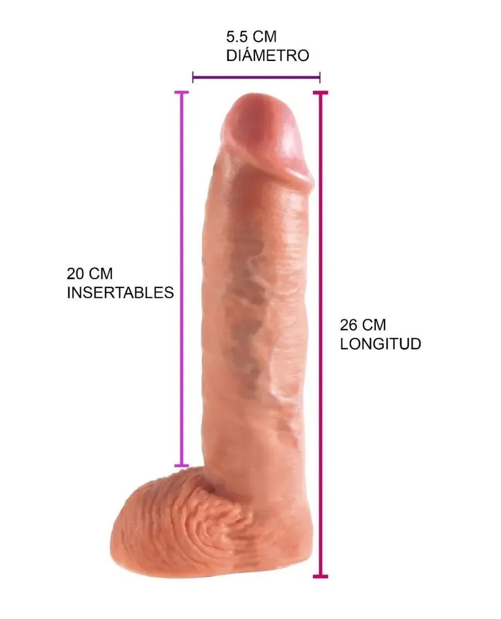 King Cock 10 Hollow Strap On Suspender System Flesh 3