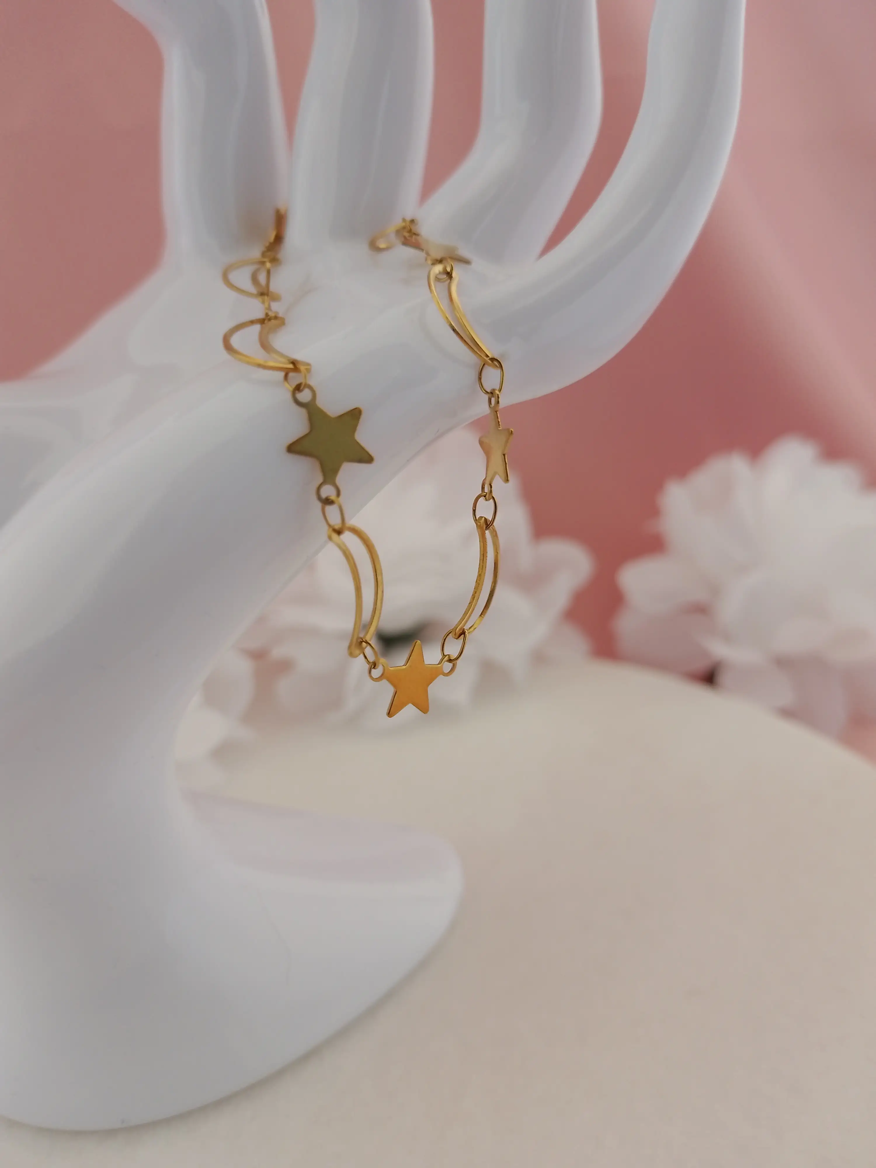 Pulsera estrella y luna 