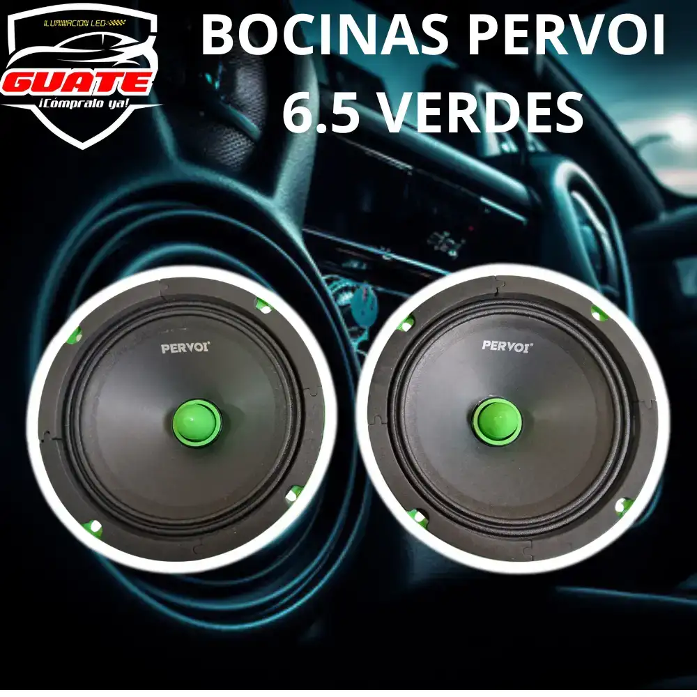 BOCINAS REDONDAS 6.5" VERDES