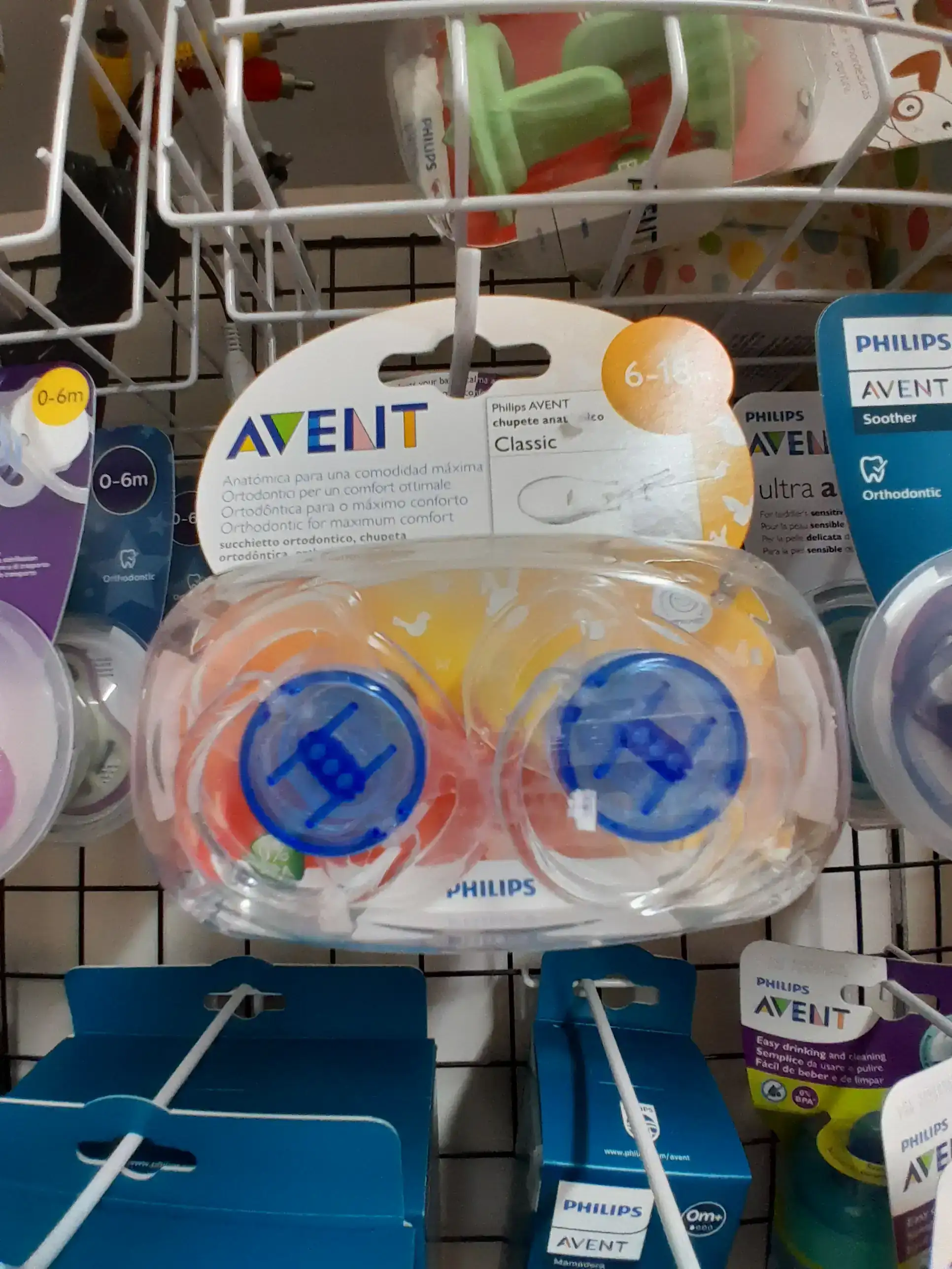AVENT DE 6 A 18 MESES CHUPETE CLASSIC 6-18 DECO VARON X2 