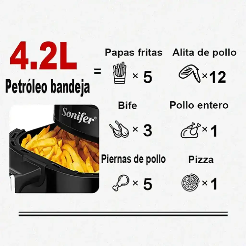 FREIDORA DE AIRE SONIFER 3